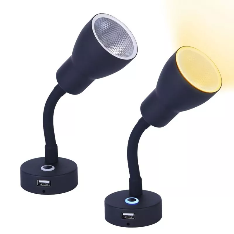 Soilse Daingneáin USB faoi stiúir RV Car Motorhome